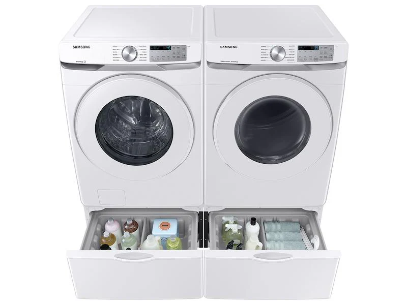 Samsung DVG51CG8000W 7.5 cu. ft. Smart Gas Dryer with Sensor Dry in White - Image 7