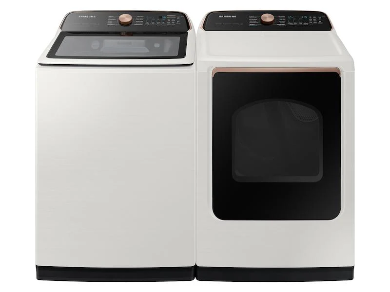 Samsung DVG55CG7500E 7.4 cu. ft. Smart Gas Dryer with Steam Sanitize+ in Ivory - Image 10
