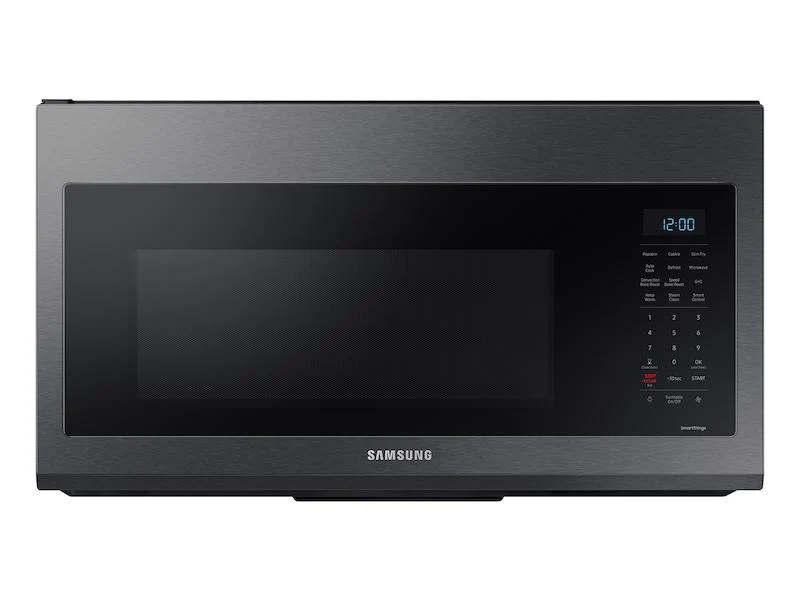 Samsung MC17T8000CG 1.7 cu ft. Smart Over-the-Range Microwave with Convection & Slim Fry™ in Black Stainless Steel