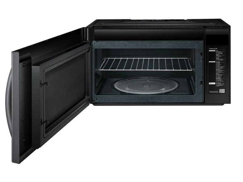 Samsung 2.1 cu. ft. Over-the-Range Microwave with Sensor Cooking in Fingerprint Resistant Black Stainless Steel - Image 3