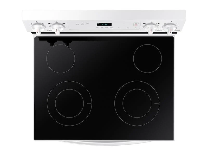 6.3 cu. ft. Smart Freestanding Electric Range with Steam Clean in White - Image 5
