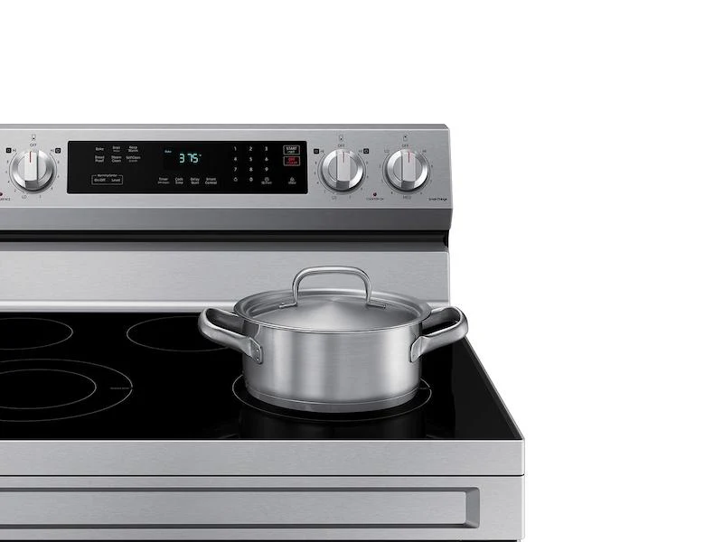 Samsung NE63A6311SS 6.3 cu. ft. Smart Freestanding Electric Range with Rapid Boil™ & Self Clean in Stainless Steel - Image 4