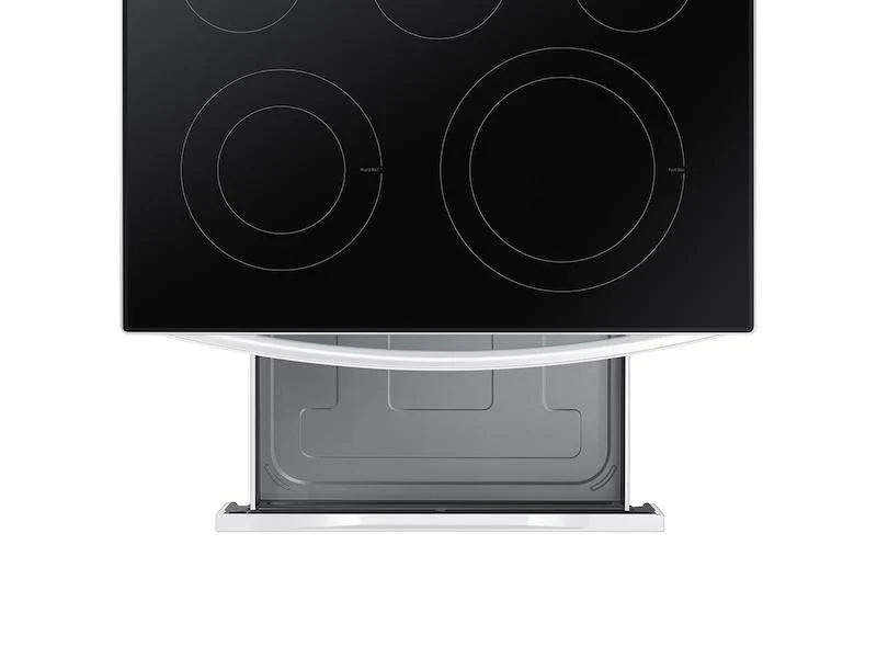 6.3 cu. ft. Smart Freestanding Electric Range with No-Preheat Air Fry & Convection in White - Image 11