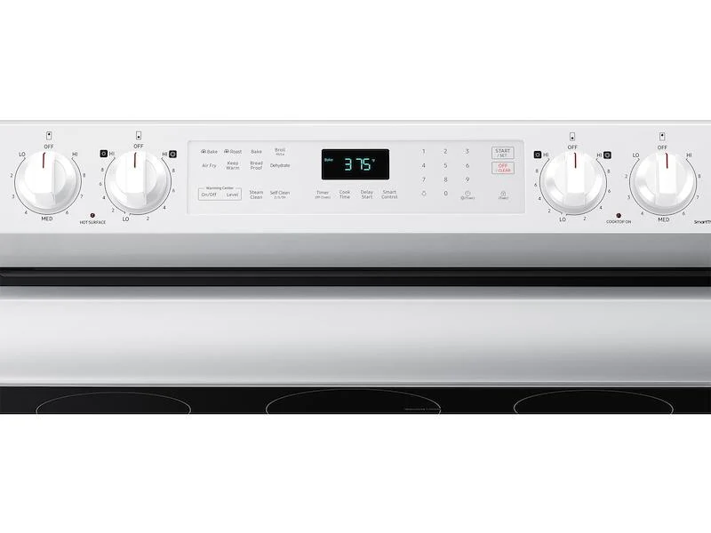 6.3 cu. ft. Smart Freestanding Electric Range with No-Preheat Air Fry & Convection in White - Image 6