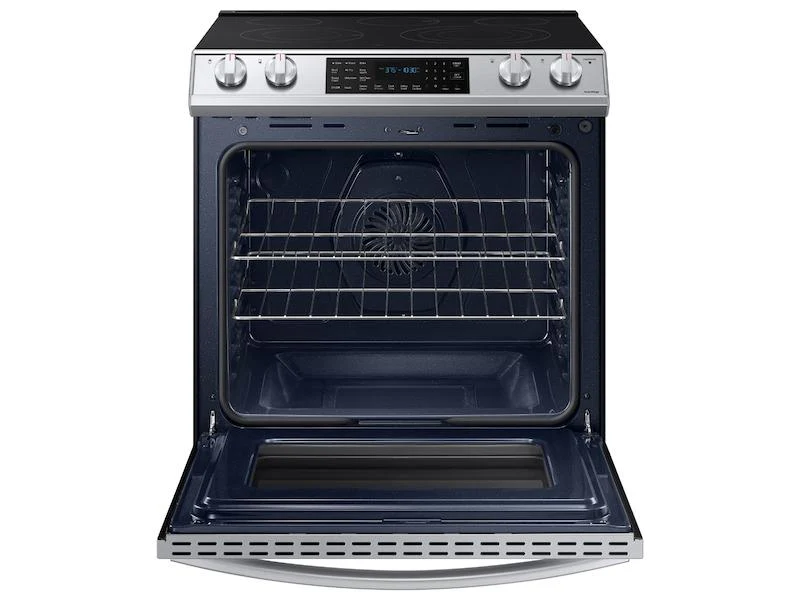 Samsung 6.3 cu. ft. Smart Slide-in Electric Range with Air Fry in Stainless Steel - Image 4