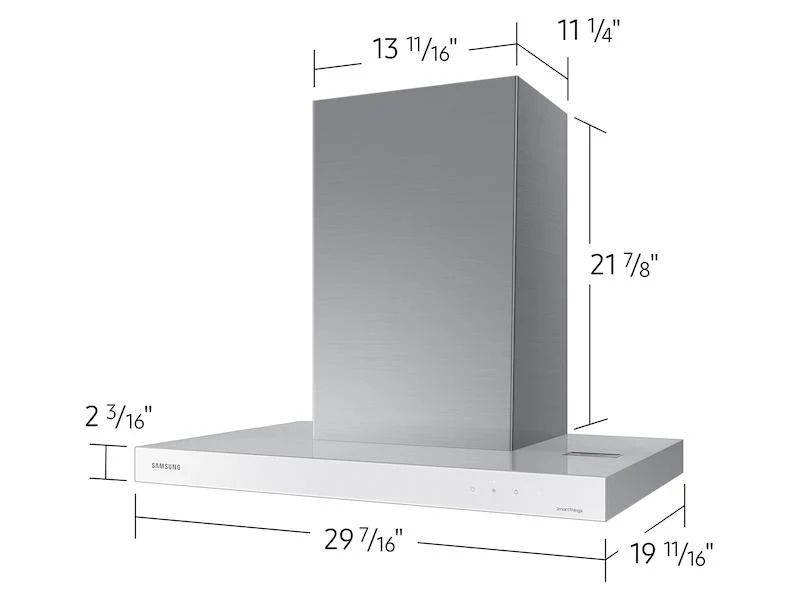 Samsung NK30CB600W12AA 30" Bespoke Smart Wall Mount Hood in Clean White - Image 2