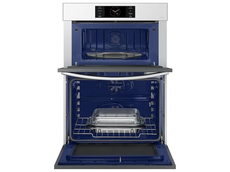 Samsung NQ70CB700D12AA Bespoke 30" Microwave Combination Wall Oven with with Flex Duo™ in White Glass - Image 11