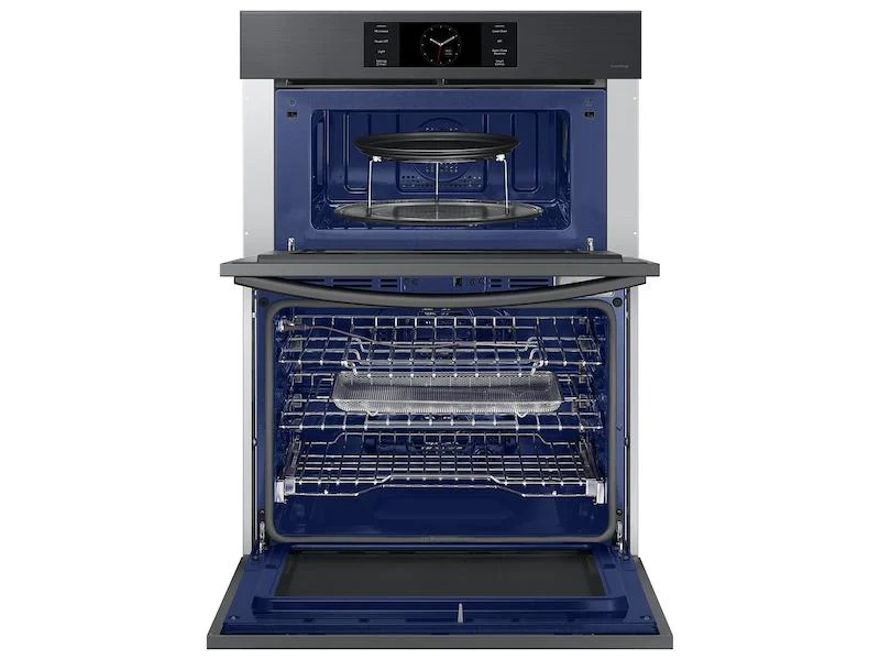 Samsung NQ70CG700DMTAA Bespoke 30" Microwave Combination Wall Oven with with Flex Duo™ in Matte Black Steel - Image 8