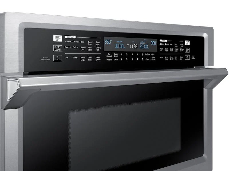 Samsung NQ70M6650DS 30" Smart Microwave Combination Wall Oven with Steam Cook in Stainless Steel - Image 3