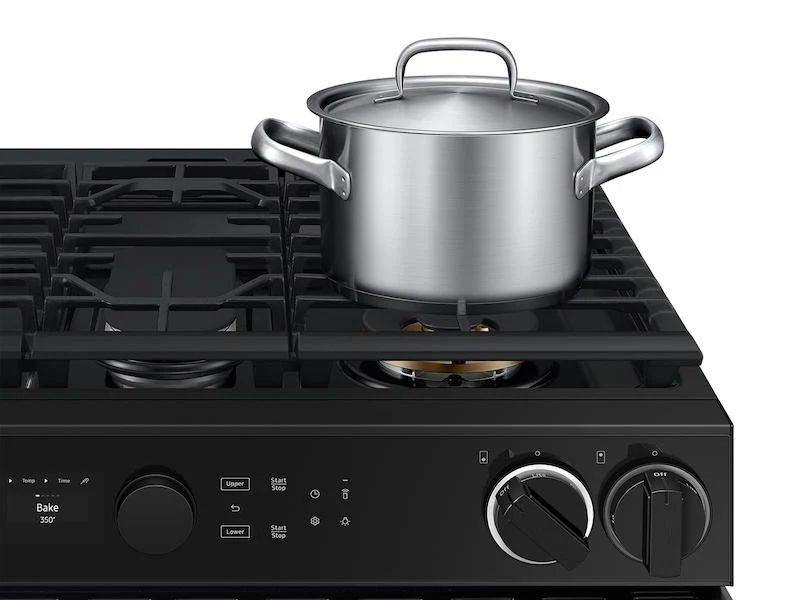 Samsung NSY6DG8550SR Bespoke Smart Slide-In Dual Fuel Range 6.3 cu. ft. with Flex Duo™ & Illuminated Precision Knobs in Stainless Steel - Image 9