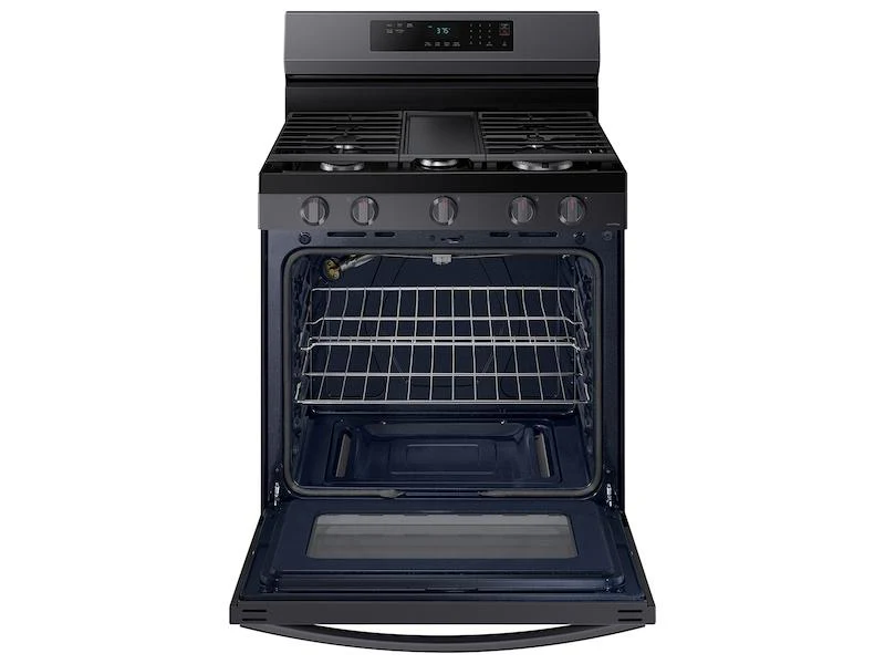 Samsung NX60A6311SG 6.0 cu. ft. Smart Freestanding Gas Range with 18K BTU Dual Power Burner & Self Clean in Black Stainless Steel - Image 10