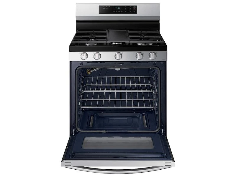 Samsung NX60A6311SS 6.0 cu. ft. Smart Freestanding Gas Range with 18K BTU Dual Power Burner & Self Clean in Stainless Steel - Image 10