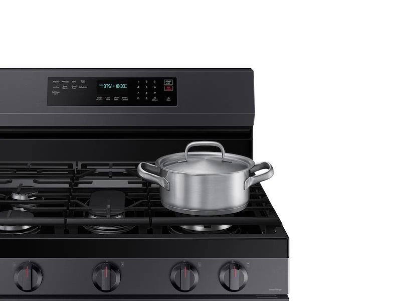 Samsung NX60A6711SG 6.0 cu. ft. Smart Freestanding Gas Range with No-Preheat Air Fry and Convection+ in Black Stainless Steel - Image 4