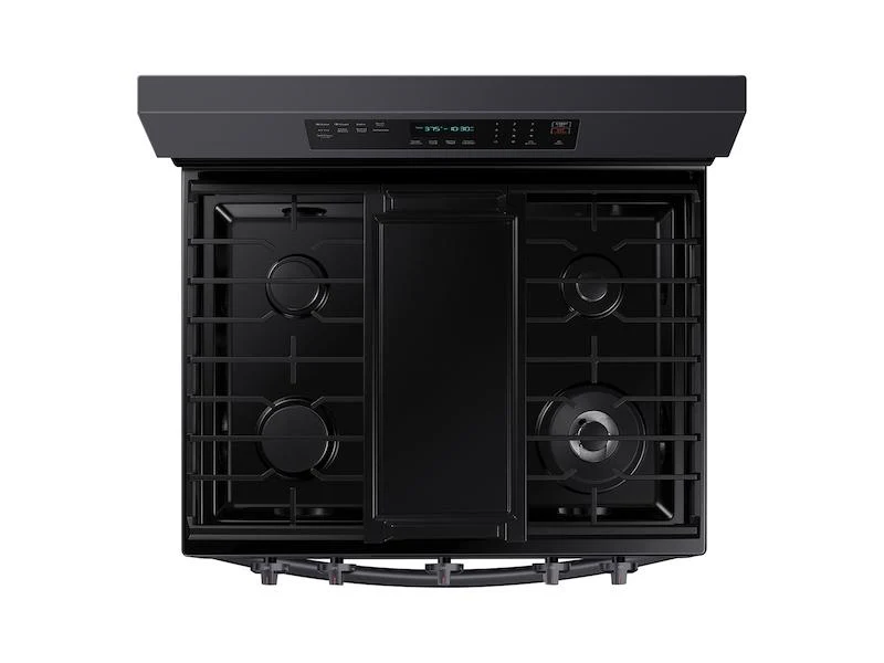 Samsung NX60A6711SG 6.0 cu. ft. Smart Freestanding Gas Range with No-Preheat Air Fry and Convection+ in Black Stainless Steel - Image 5