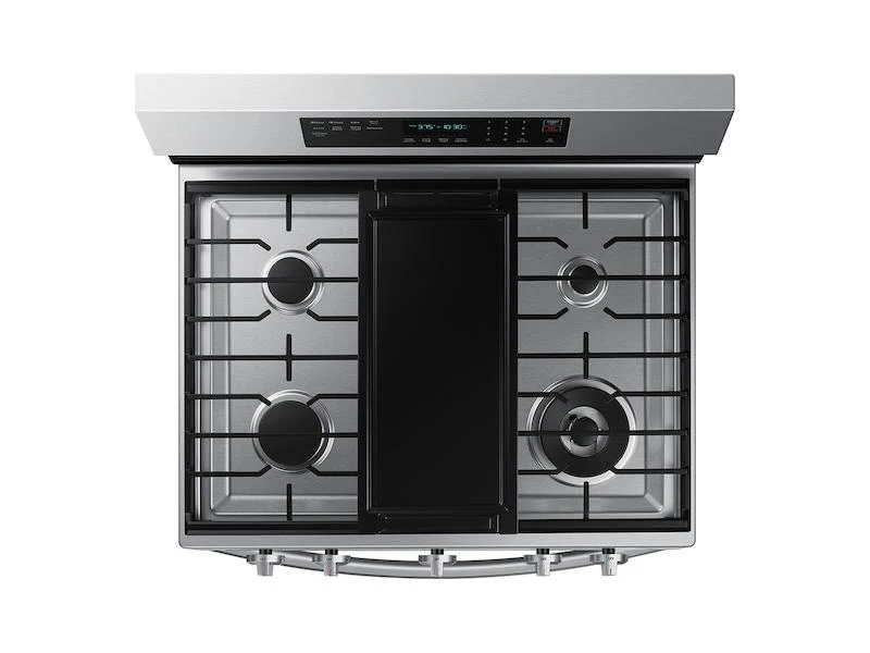 Samsung NX60A6711SS 6.0 cu. ft. Smart Freestanding Gas Range with No-Preheat Air Fry, Convection+ & Stainless Cooktop in Stainless Steel - Image 5