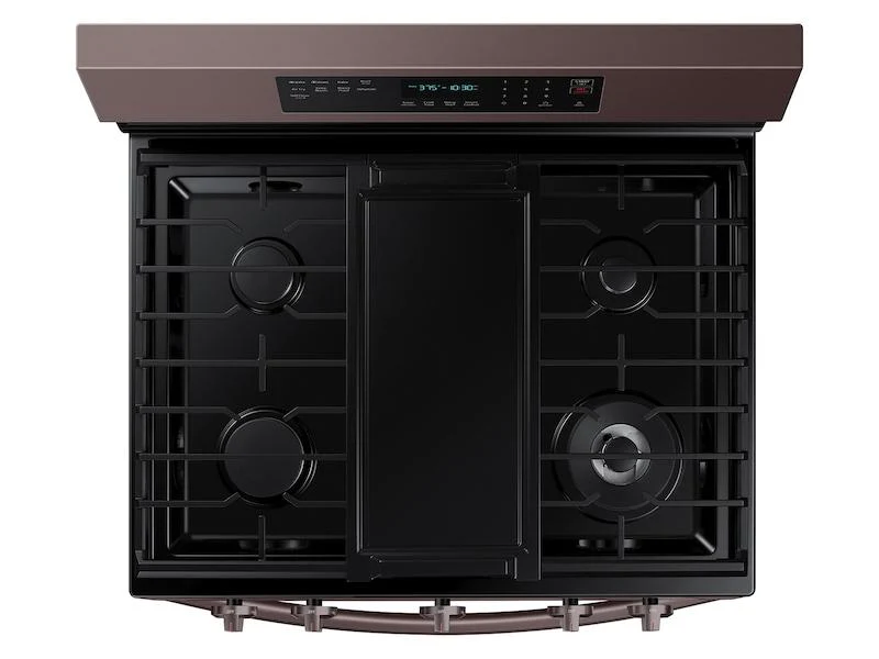Samsung NX60A6711ST 6.0 cu. ft. Smart Freestanding Gas Range with No-Preheat Air Fry, Convection+ & Stainless Cooktop in Tuscan Stainless Steel - Image 3