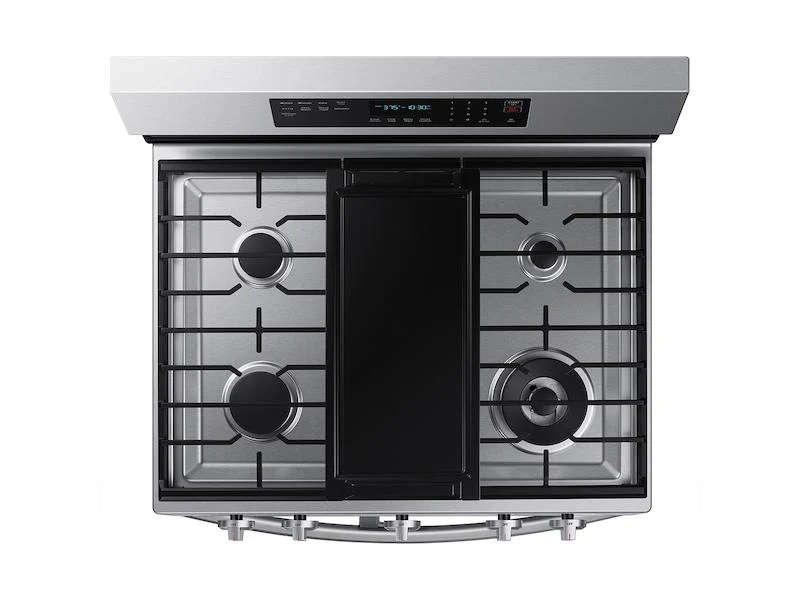 Samsung NX60A6751SS 6.0 cu. ft. Smart Freestanding Gas Range with Flex Duo™, Stainless Cooktop & Air Fry in Stainless Steel - Image 3