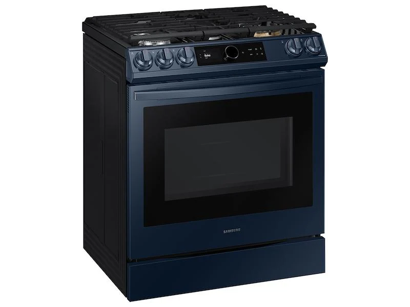 Bespoke Smart Slide-in Gas Range 6.0 cu. ft. with Smart Dial, Air Fry & Wi-Fi in Navy Steel - Image 12