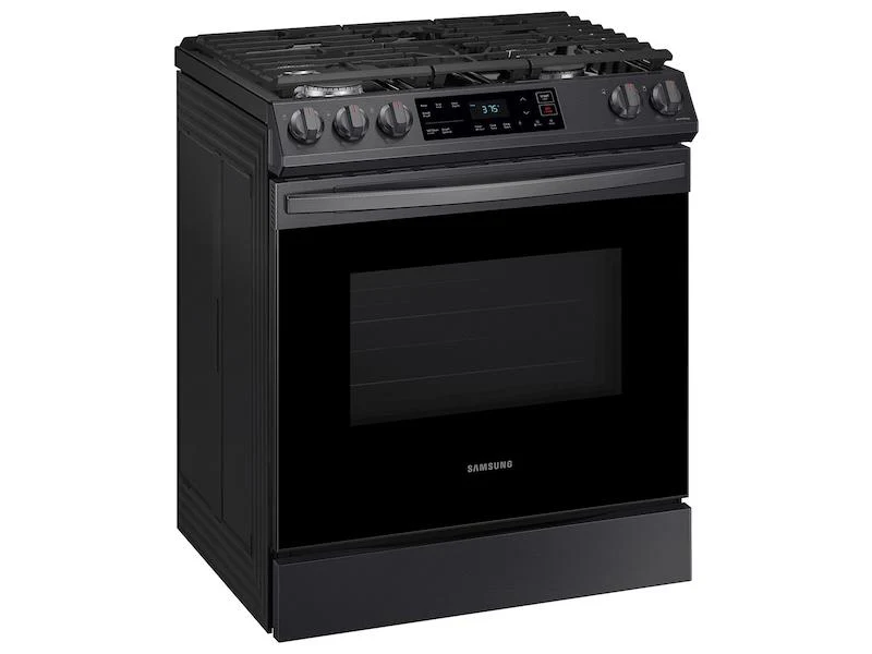 Samsung 6.0 cu. ft. Smart Slide-in Gas Range in Black Stainless Steel - Image 11