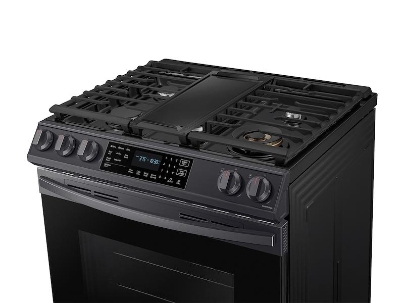 6.0 cu ft. Smart Slide-in Gas Range with Air Fry in Black Stainless Steel - Image 5
