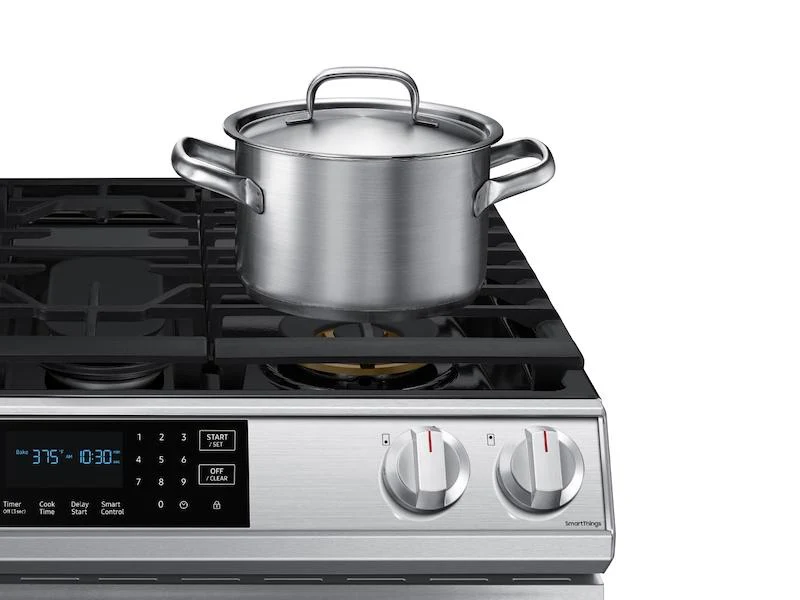 Samsung 6.0 cu. ft. Smart Slide-in Gas Range with Air Fry in Stainless Steel - Image 6