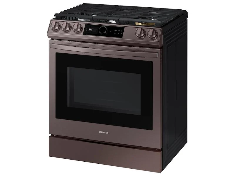 Bespoke Smart Slide-in Gas Range 6.0 cu. ft. with Smart Dial, Air Fry & Wi-Fi in Tuscan Steel - Image 9