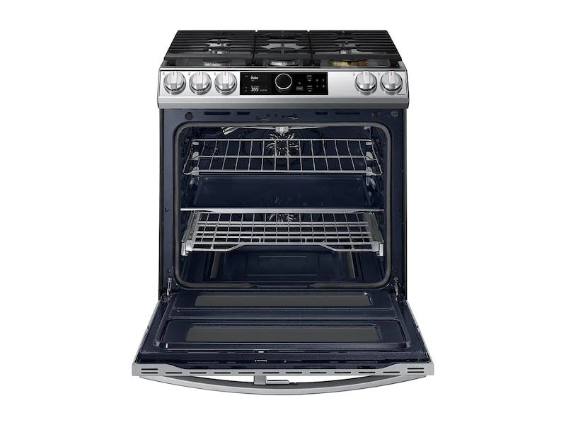 Samsung 6.0 cu ft. Smart Slide-in Gas Range with Flex Duo™, Smart Dial - Image 4