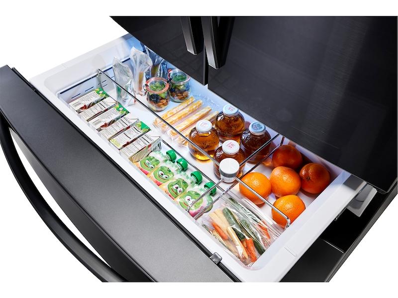 22 cu. ft. Food Showcase Counter Depth 4-Door French Door Refrigerator in Black Stainless Steel - Image 5