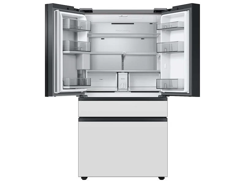 Samsung RF23BB86004MAA Bespoke 4-Door French Door Refrigerator (23 cu. ft.) with Beverage Center™ in Morning Blue Glass Top Panels and White Glass Middle and Bottom Panels - Image 4