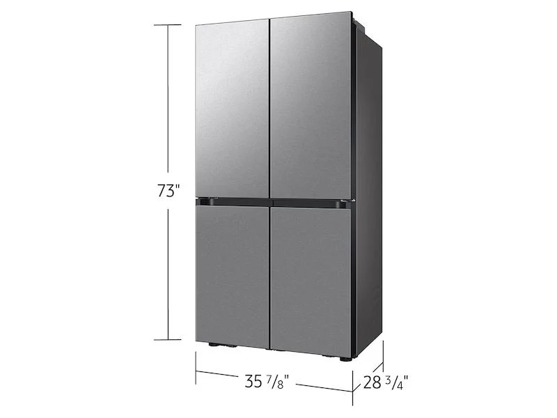 Samsung RF23DB9600QL Bespoke Counter Depth 4-Door Flex™ Refrigerator (23 cu. ft.) with Beverage Center ™ in Stainless Steel - (with Customizable Door Panel Colors) - Image 2