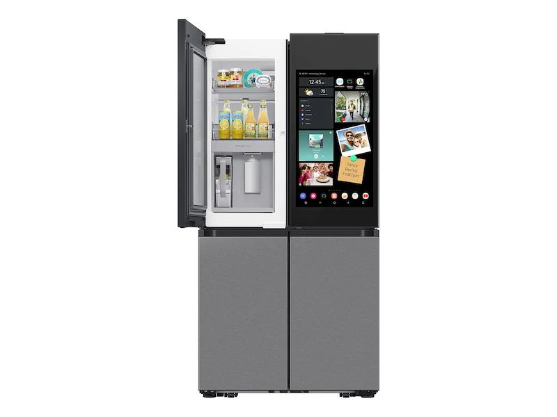 Samsung RF23DB9900QD Bespoke Counter Depth 4-Door Flex™ Refrigerator (23 cu. ft.) with AI Family Hub+™ and AI Vision Inside™ in Stainless Steel - Image 2