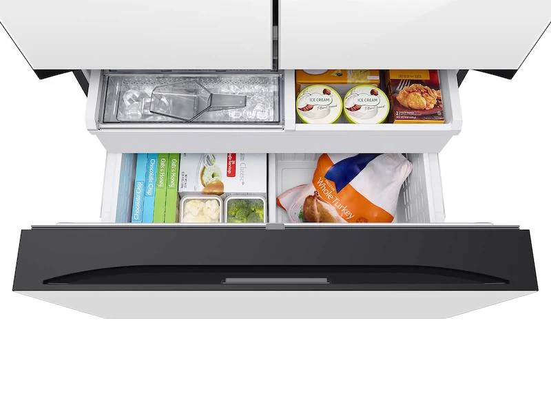 Samsung RF24BB620012AA Bespoke 3-Door French Door Refrigerator (24 cu. ft.) with AutoFill Water Pitcher in White Glass - Image 9