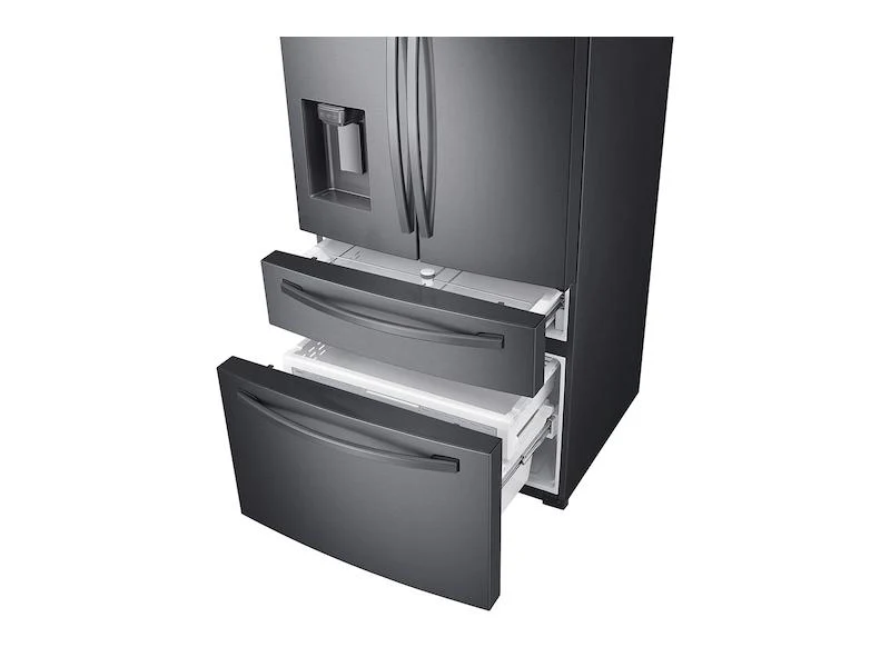 23 cu. ft. Counter Depth 4-Door French Door Refrigerator with FlexZone™ Drawer in Black Stainless Steel - Image 4