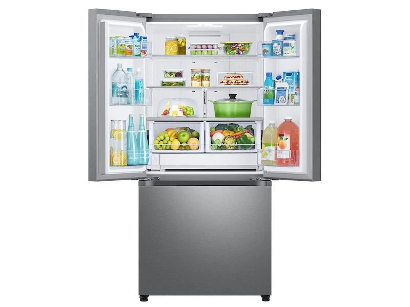 Samsung 25 cu. ft. 33" 3-Door French Door Refrigerator with Dual Auto Ice Maker in Stainless Steel - Image 6