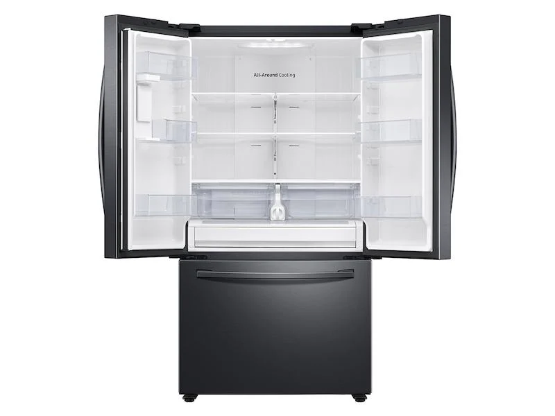 Samsung RF28T5101SG 28 cu. ft. Large Capacity 3-Door French Door Refrigerator with Internal Water Dispenser in Black Stainless Steel - Image 4
