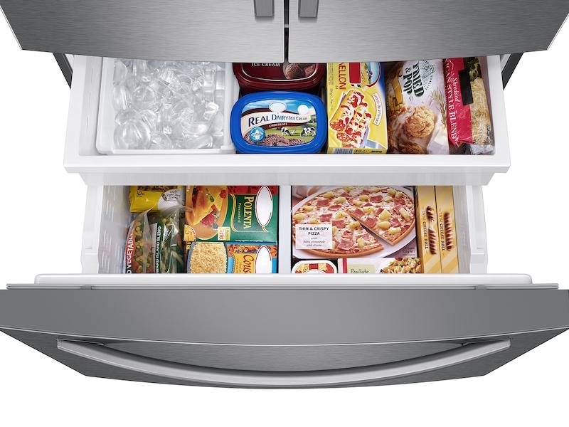 28 cu. ft. Large Capacity 3-Door French Door Refrigerator with Internal Water Dispenser in Stainless Steel - Image 7