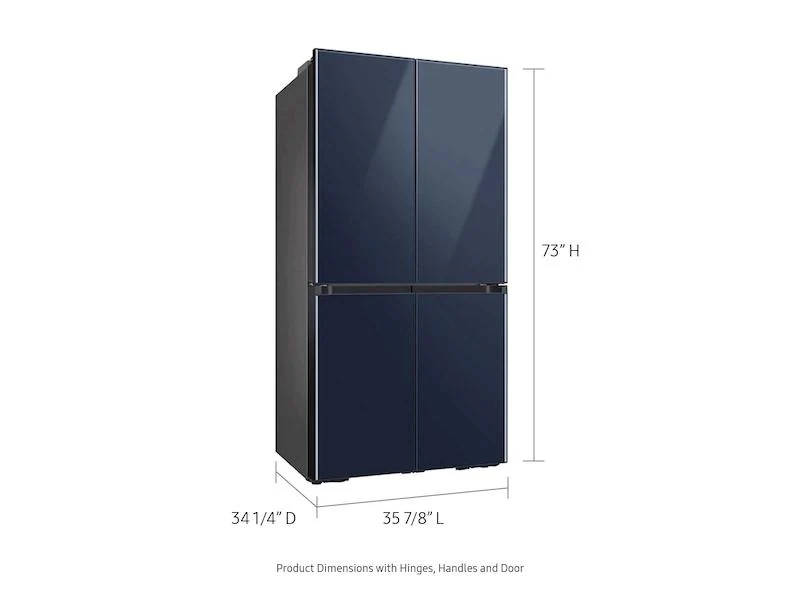 Samsung RF29A967541 Bespoke 4-Door Flex™ Refrigerator (29 cu. ft.) in Navy Glass - Image 3