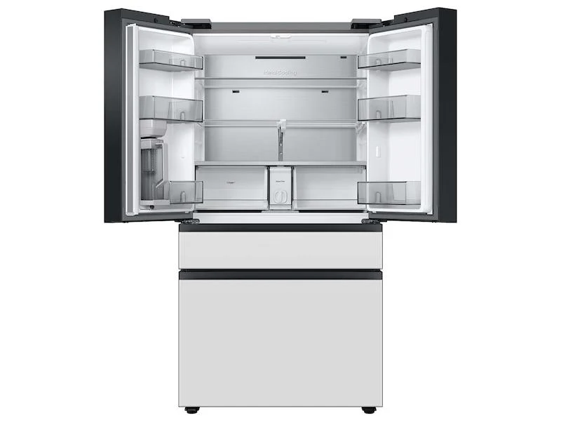 Samsung RF29BB820012AA Bespoke 4-Door French Door Refrigerator (29 cu. ft.) with AutoFill Water Pitcher in White Glass - Image 4
