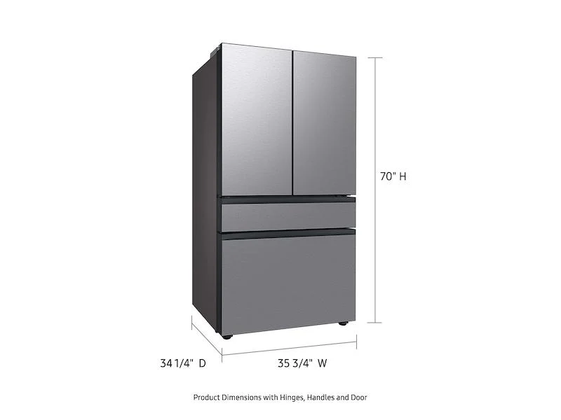 Samsung RF29BB8200QLAA Bespoke 4-Door French Door Refrigerator (29 cu. ft.) with AutoFill Water Pitcher in Stainless Steel - Image 3