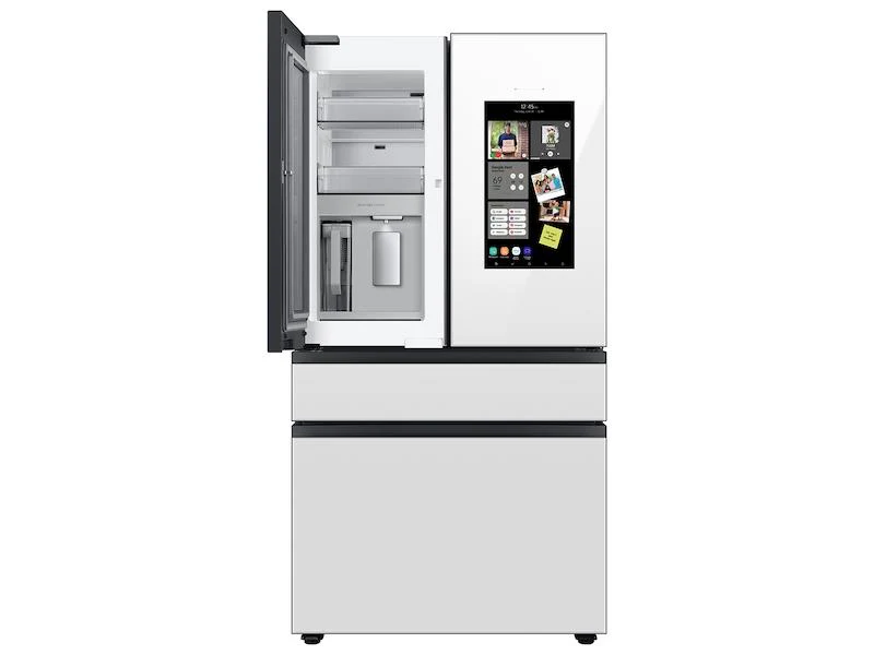 Samsung RF29BB890012AA Bespoke 4-Door French Door Refrigerator (29 cu. ft.) with Family Hub™ in White Glass - Image 7
