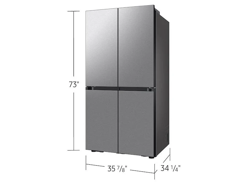 Samsung RF29DB9600QL Bespoke 4-Door Flex™ Refrigerator (29 cu. ft.) with Beverage Center™ in Stainless Steel - (with Customizable Door Panel Colors) - Image 2
