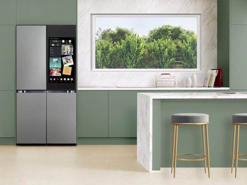 Samsung RF29DB9900QD Bespoke 4-Door Flex™ Refrigerator (29 cu. ft.) with AI Family Hub+™ and AI Vision Inside™ in Stainless Steel - Image 7