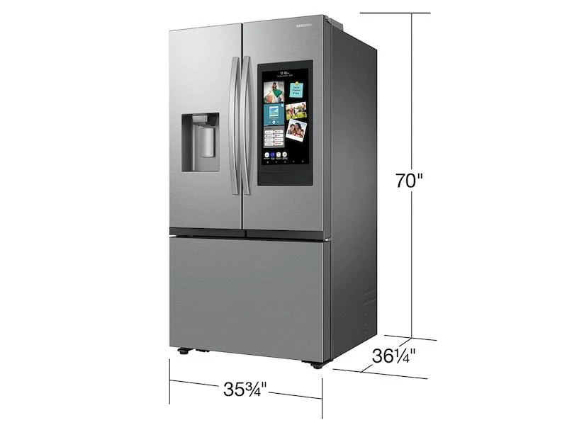 Samsung RF32CG5900SRAA 30 cu. ft. Mega Capacity 3-Door French Door Refrigerator with Family Hub™ in Stainless Steel - Image 2