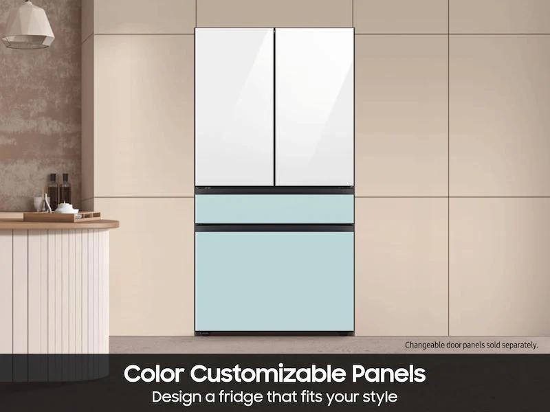 Samsung RF70F29DER Bespoke 29 cu. ft. 4-Door French Door Refrigerator with Inner Beverage Center™ & FlexZone™ Drawer in Stainless Steel - Image 10
