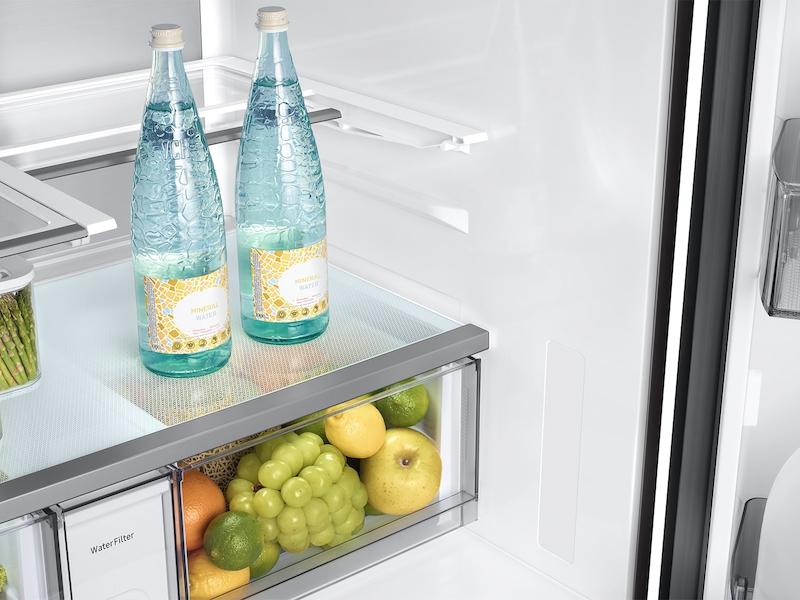 Samsung RF90F23AECE Bespoke 23 cu. ft. Counter Depth 4-Door French Door Refrigerator with AI Family Hub™+ AI Vision Inside™ in Charcoal Glass and Black/Charcoal - Image 13