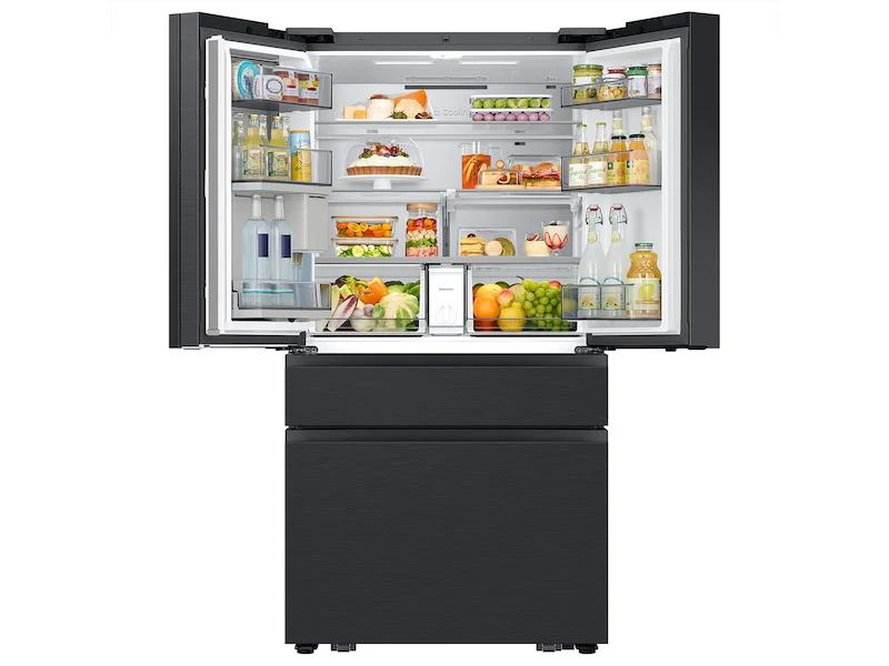 Samsung RF90F23AECE Bespoke 23 cu. ft. Counter Depth 4-Door French Door Refrigerator with AI Family Hub™+ AI Vision Inside™ in Charcoal Glass and Black/Charcoal - Image 16