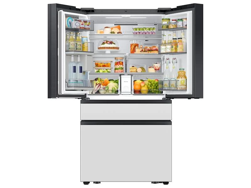 Samsung RF90F23AEW Bespoke 23 cu. ft. Counter Depth 4-Door French Door Refrigerator with AI Family Hub™+ AI Vision Inside™ in White Glass - Image 16
