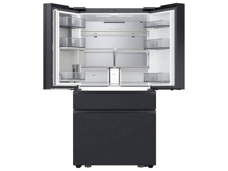 Samsung RF90F29AECE Bespoke 29 cu. ft. 4-Door French Door Refrigerator with AI Family Hub™+ & AI Vision Inside™ in Charcoal Glass and Black/Charcoal - Image 5