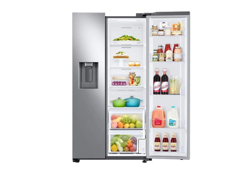 Samsung RS22T5201SR 22 cu. ft. Counter Depth Side-by-Side Refrigerator in Stainless Steel - Image 7