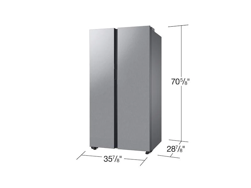Samsung RS23CB7600QLAA Bespoke Counter Depth Side-by-Side 23 cu. ft. Refrigerator with Beverage Center™ in Stainless Steel - Image 2